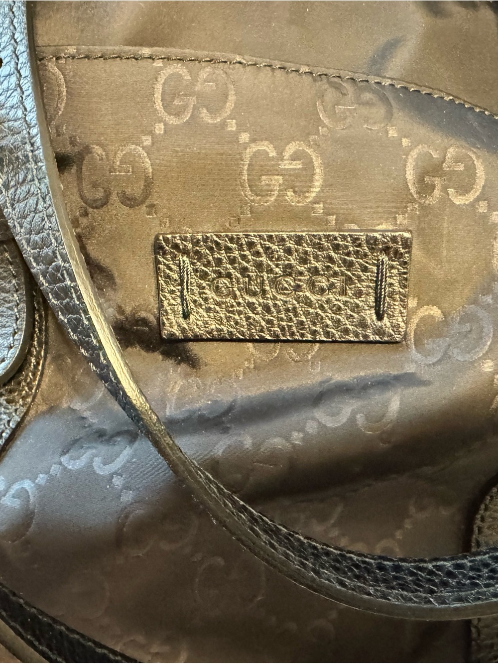 Authentic Gucci Black GG Monogram Nylon Crossbody Tote!!!! - Picture 3 of 16